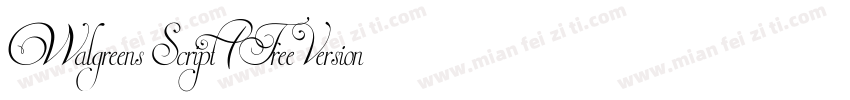 Walgreens Script (Free Version)字体转换